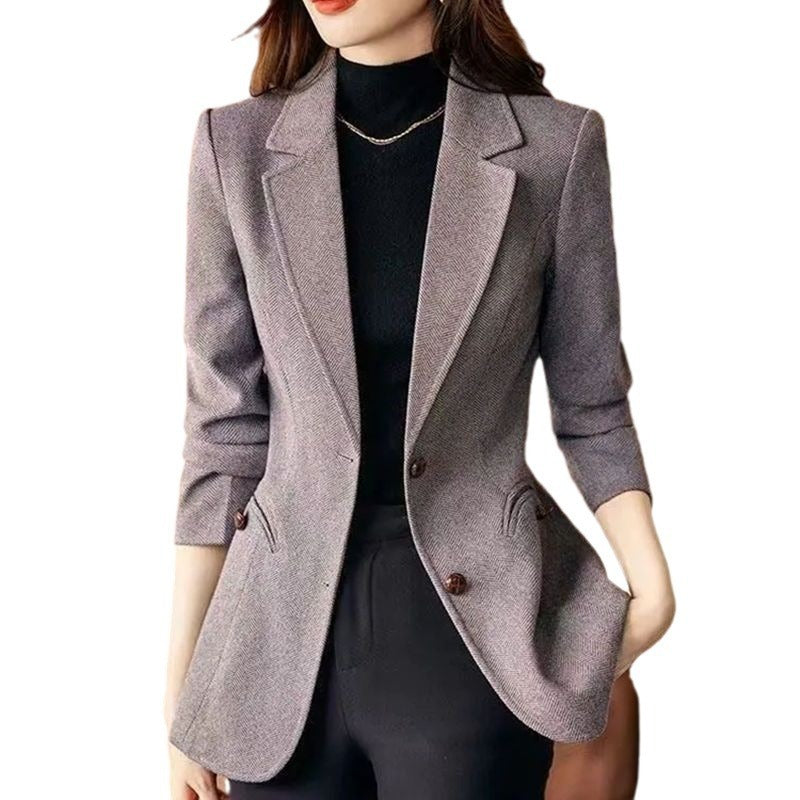 Fashion Personality Woolen Blazer Women - Heritage cosmetics and beauty care