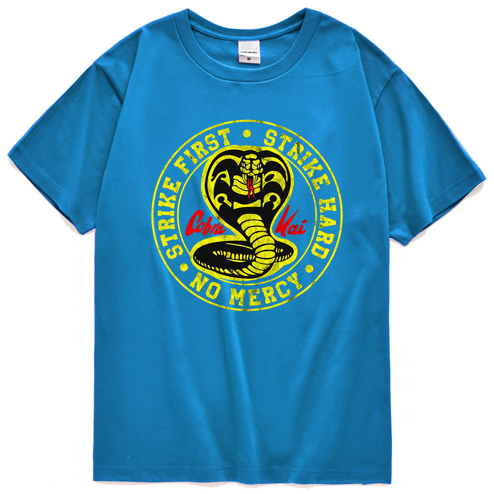 Clothes Cobra T-shirt Tide Brand Street Sports Clothes - Heritage cosmetics and beauty care