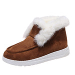 Snow Boots Warm Winter Shoes Plush Fur Ankle Boots Women - Heritage cosmetics and beauty care