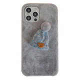 Autumn And Winter Plush Phone Case Candy Color Heritage cosmetics and beauty care