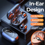 Ear Clip Bone Conduction Headphone Bluetooth 5.2 HIFI Wireless Earphone Touch Handsfree Sports Noise Cancelling Headset With Mic Heritage cosmetics and beauty care