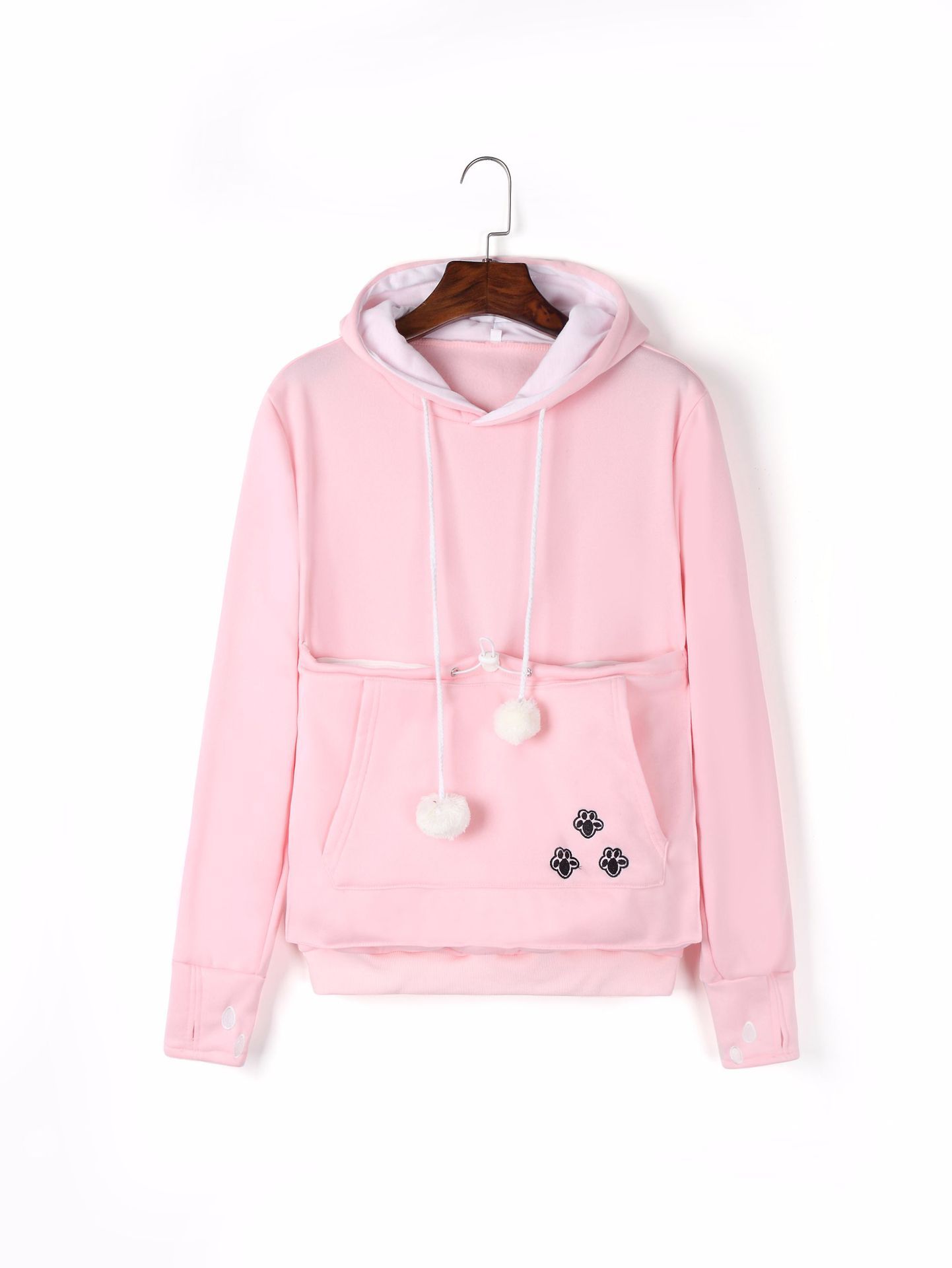 Cute Hoodies Pullover Sweatshirts With Pet Pocket For Cat Clothes Winter Women Heritage cosmetics and beauty care