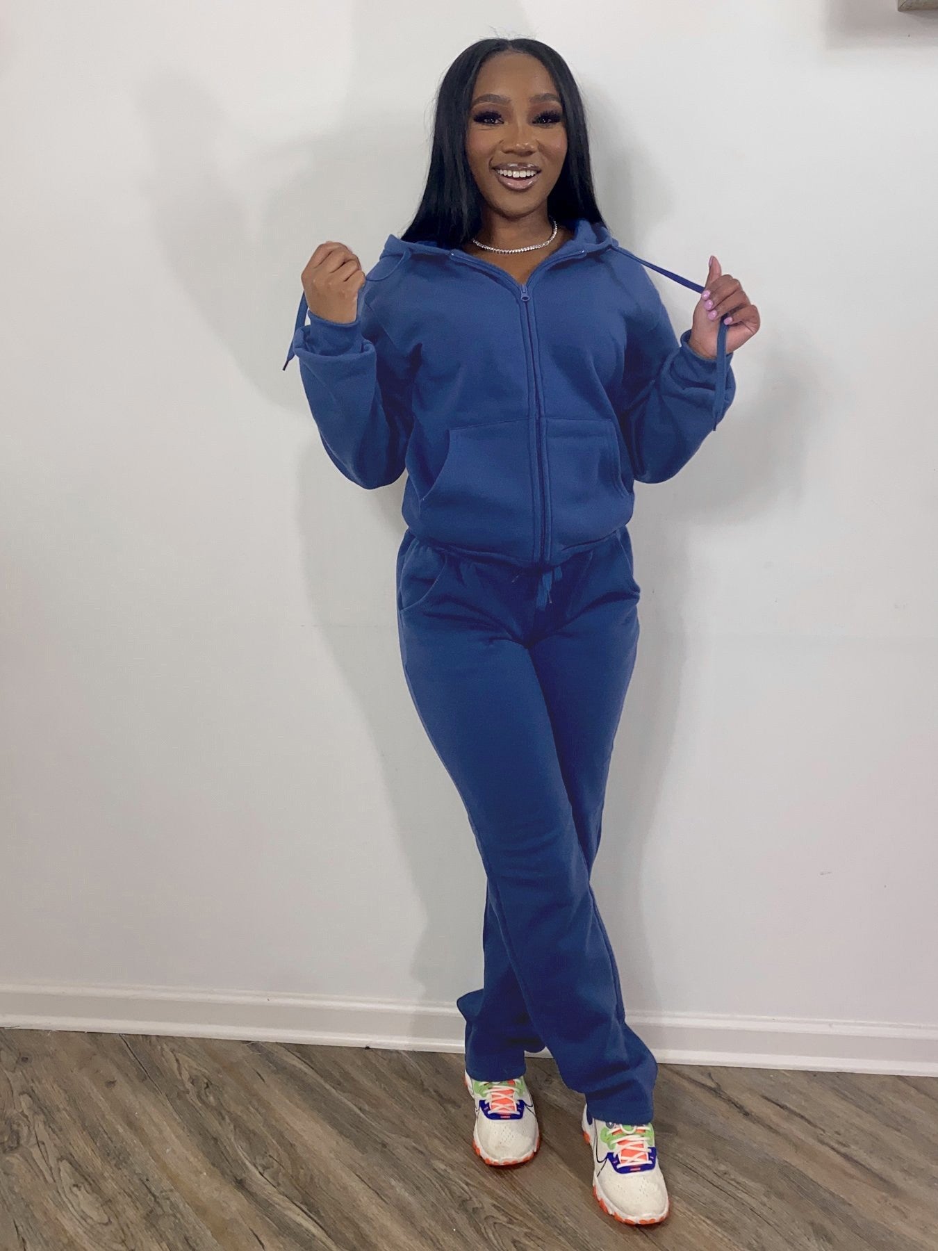 Women Sweatsuit Set 2 Piece Outfits Casual Hoodies Tops And Sweatpants Jogger Tracksuits Loose Trousers - Heritage cosmetics and beauty care