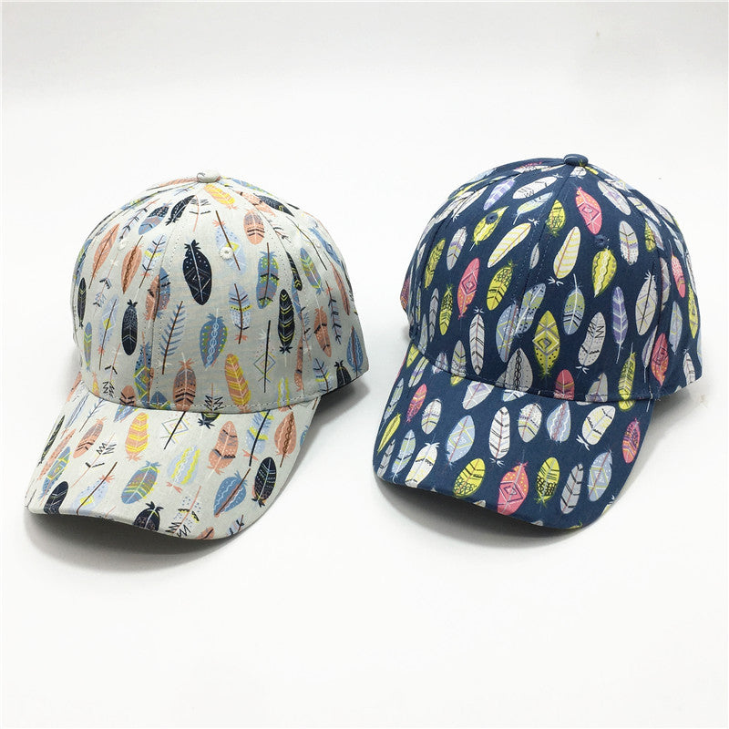 Women's Fashion Leaf Print Baseball Cap - Heritage cosmetics and beauty care