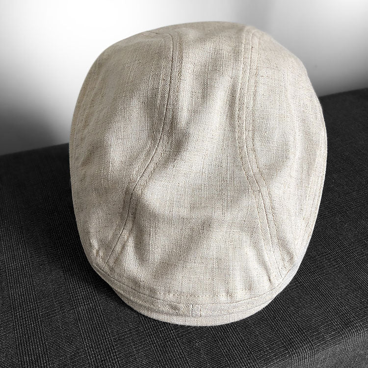 Single Layer & Thin Peaked Hat Vintage Linen Beret Springsummer Breathable Peaked Hat Men's And Women's Hats - Heritage cosmetics and beauty care