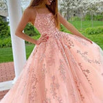 Camisole Ball Gown Long Tulle Lace Party Evening Gown - Heritage cosmetics and beauty care