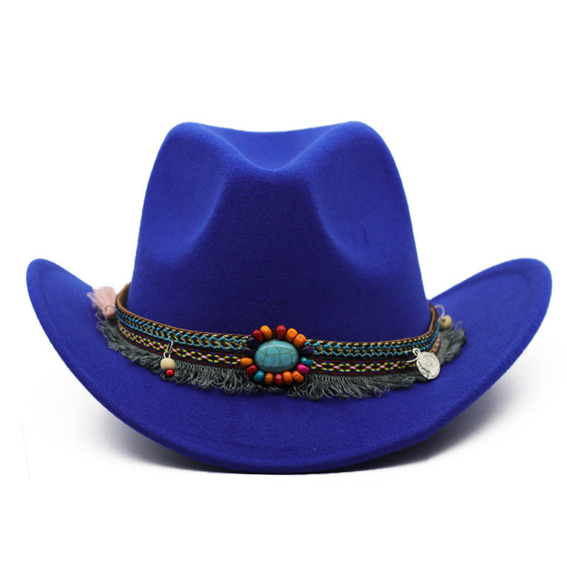 Cowboy Hats Curled Felt Riding Men And Women - Heritage cosmetics and beauty care