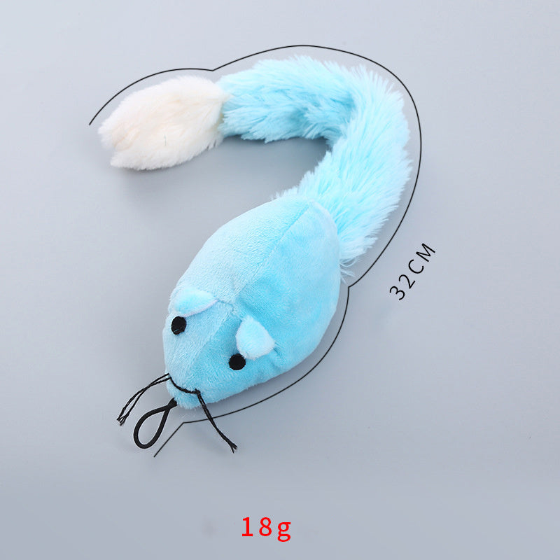 Cat Mice Toy Stuffed Cat Toys Stuffed Toy Mouse Pet Toys Cat Interactive Toys Mice Shape Kitten Toys Cat Biting Toys Indoor Cats Toys Chew Toys For Cats Long Tail Plush Self Play - Heritage cosmetics and beauty care