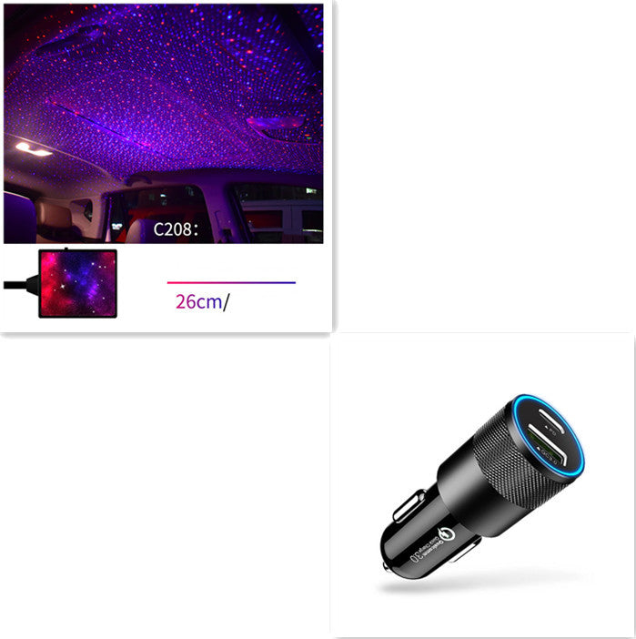 Star Light Projector Party Lights USB LED Light Interior Lighting LED Interior Car Lights Starry Sky Galaxy Night Lights - Heritage cosmetics and beauty care