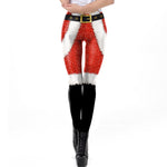 Women Christmas Digital Print Tight Leggings - Heritage cosmetics and beauty care