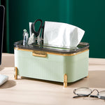 Light Luxury Tissue Box Tissue Paper Household Nordic Simple Storage - Heritage cosmetics and beauty care