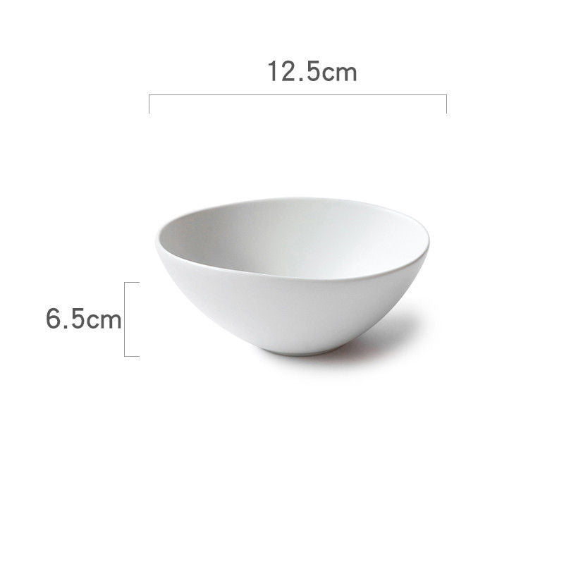 Ceramic Japanese Bowls Are Beautiful And Cute. Irregular Household 5-inch Bowls And Plates Single - Heritage cosmetics and beauty care