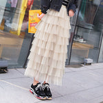 Women's Gauze Skirt New Mid-length Heavy Industry Net Yarn Skirt - Heritage cosmetics and beauty care