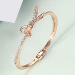 Women's Bracelets, Diamonds, Bows, Rose Gold Alloy Bracelets - Heritage cosmetics and beauty care