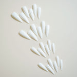 Artistic Pointed White Fake Nail Tip - Heritage cosmetics and beauty care