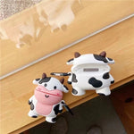 Cartoon Cute Cow Earphone Sleeves Drop-resistant Silicone Protective Soft Case Heritage cosmetics and beauty care