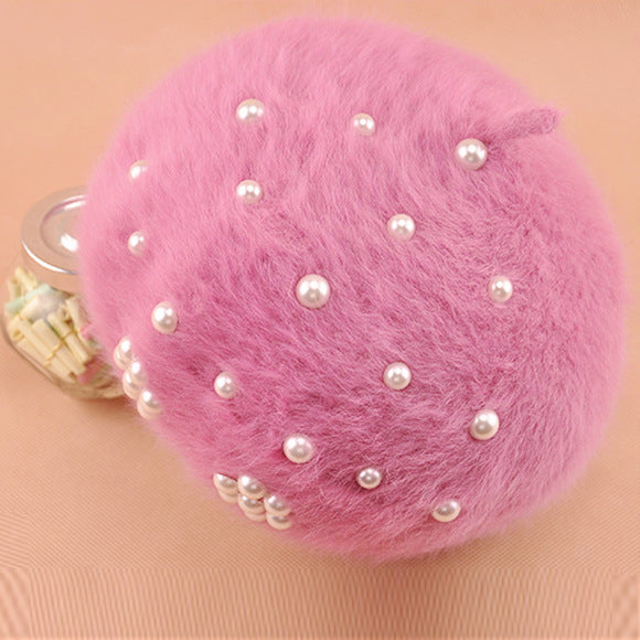 Women's Winter Korean Hats Trendy Pearl Rabbit Fur - Heritage cosmetics and beauty care