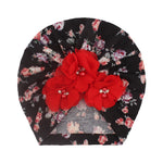 Baby Girl Hats Flowers Turban Beanie Hat Cap - Heritage cosmetics and beauty care