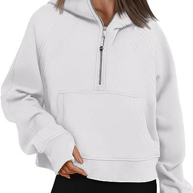 Zipper Hoodies Sweatshirts With Pocket Loose Sport Tops Long Sleeve Pullover Sweaters Winter Fall Outfits Women Clothing - Heritage cosmetics and beauty care