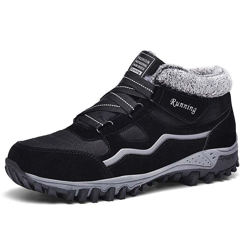 Fleece-lined Warm Outdoor Climbing Boots Sneaker Men's And Women's - Heritage cosmetics and beauty care