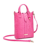 Women's Retro Multi-color Concave-convex Crocodile Pattern Shoulder Bag Heritage cosmetics and beauty care