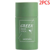 Cleansing Green Tea Mask Clay Stick Oil Control Anti-Acne Whitening Seaweed Mask Skin Care - Heritage cosmetics and beauty care