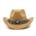 Cowboy Hats Curled Felt Riding Men And Women - Heritage cosmetics and beauty care