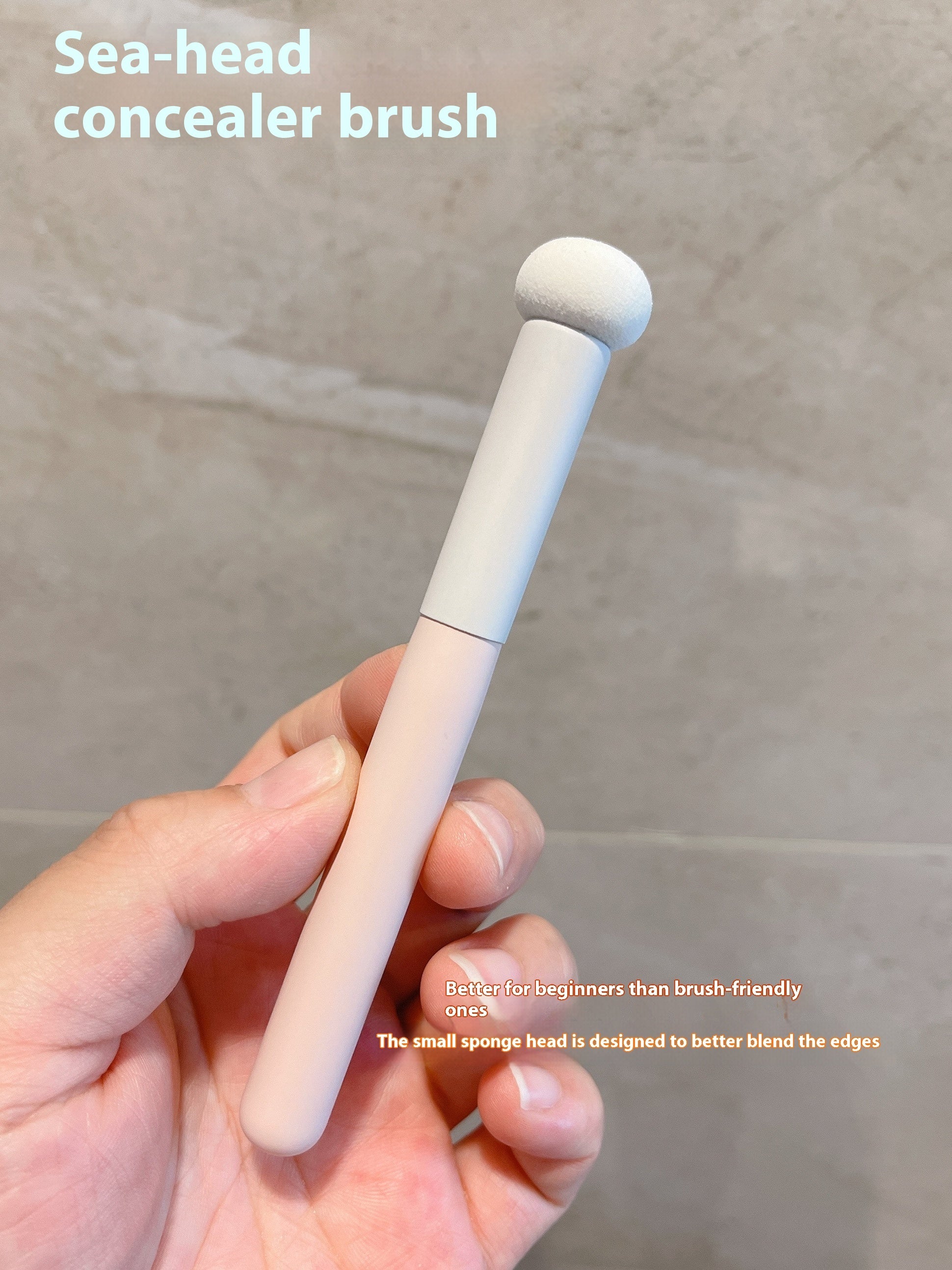 Small Steamed Bun Mushroom-shaped Haircut Sponge Concealer Brush - Heritage cosmetics and beauty care