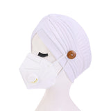 Epidemic Prevention Supplies Ladies Masks Hats Anti-Strangle Headbands Button Headbands - Heritage cosmetics and beauty care