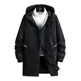 Spring And Autumn Trendy Men's Clothing All-matching Hooded Trench Coat - Heritage cosmetics and beauty care