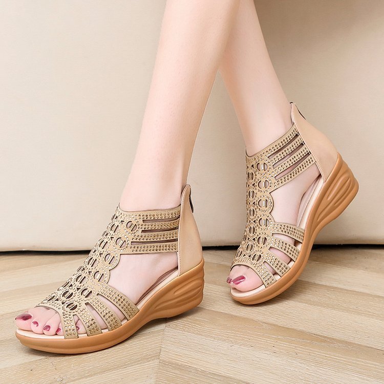 Fishbill wedge sandals - Heritage cosmetics and beauty care