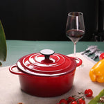 Enamel cast iron hat pot stock pot iron stew pot universal - Heritage cosmetics and beauty care