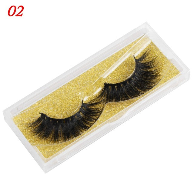 100% Mink Eyelashes 25mm Wispy Fluffy Fake Lashes - Heritage cosmetics and beauty care