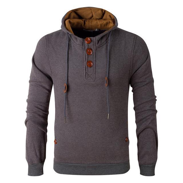 Wooden Buttons Fleeced Hoodies Heritage cosmetics and beauty care