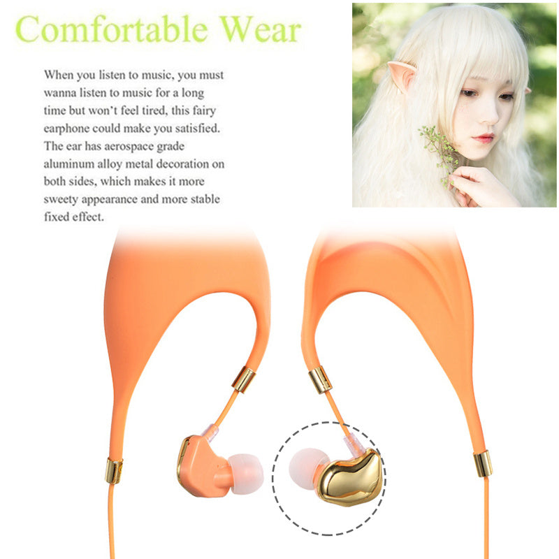 Cute Cartoon Earphone In Ear Headphones With Mic 3.5mm Wired Gaming Headset Cosplay Elf Ears Earphones Best Gift For Girls Kids Heritage cosmetics and beauty care