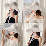 Summer Lace Up Sun Hat Seaside Beach  Protection - Heritage cosmetics and beauty care