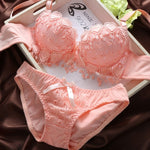 Sexy lace gathered bra set - Heritage cosmetics and beauty care