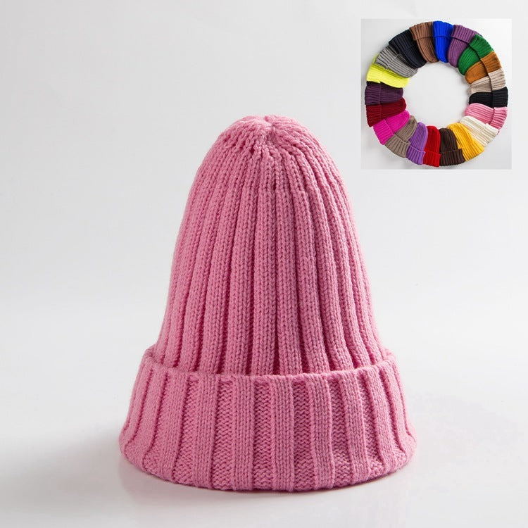 New Woolen Curly-brimmed Winter Warm Knitting Pointed Hats - Heritage cosmetics and beauty care