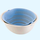 Portable detachable double-layer hollow fruit and vegetable cleaning drain basket Washed rice noodles