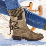 Women Winter Boots Mid-Calf Snow Boots - Heritage cosmetics and beauty care