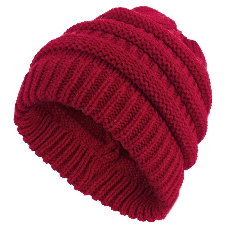 Women's ponytail knit wool cap - Heritage cosmetics and beauty care