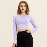 Seamless Yoga Shirts For Women Vital Seamless Long Sleeve Crop Top Thumb Hole Fitted Gym Top Shirts Workout Running Clothes Heritage cosmetics and beauty care