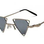 new sunglasses punk wind triangle hollow sunglasses glasses Europe and the United States personality metal sunglasses - Heritage cosmetics and beauty care