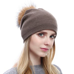 Fur Pompom Hats - Heritage cosmetics and beauty care