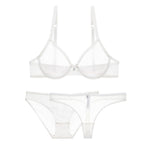 Transparent mesh bra set - Heritage cosmetics and beauty care