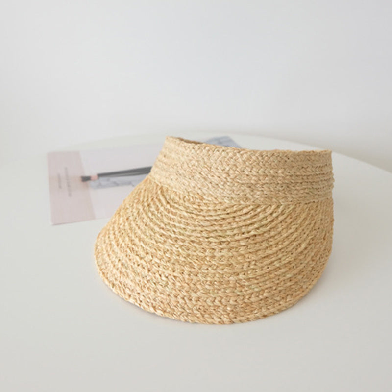 Fashion sunshade sunscreen straw raffia ladies sunshade hat - Heritage cosmetics and beauty care