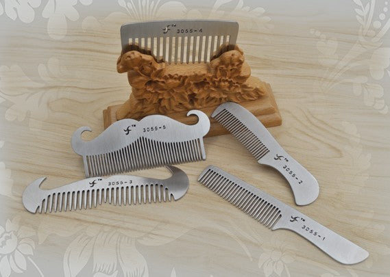 Stainless Steel Beard & Hair Combs - Heritage cosmetics and beauty care