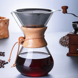 High temperature glass hand coffee pot sharing pot