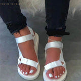 Velcro flat casual sandals - Heritage cosmetics and beauty care