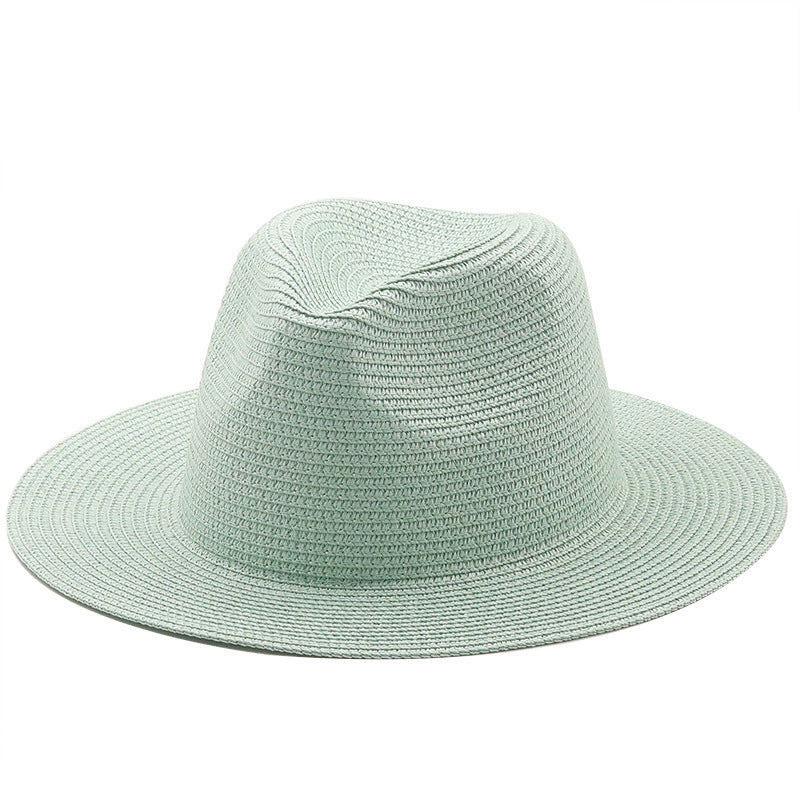 Large-Brimmed Straw Hat Men'S And Women'S Beach Jazz Hats - Heritage cosmetics and beauty care